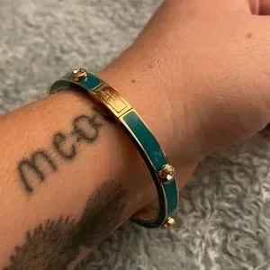 henri bendel | Jewelry | Henri Bendel Green Enamel And Gold  display picture 1